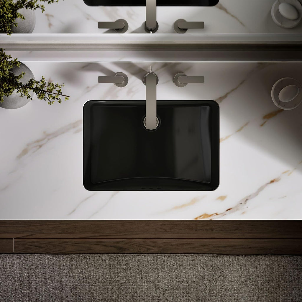 Kohler K-2214-7 Ladena Undercounter Lavatory,Vitreous china, Black