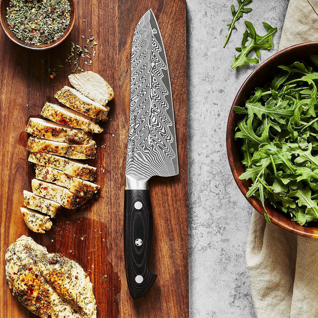KRAMER by ZWILLING EUROLINE Damascus Collection 7-inch Santoku Knife